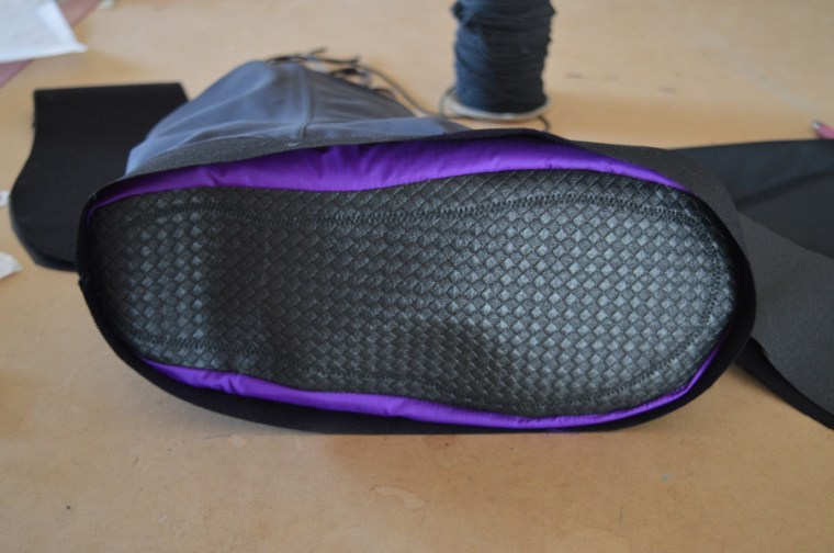 inner inside the shell, just before the sole is added