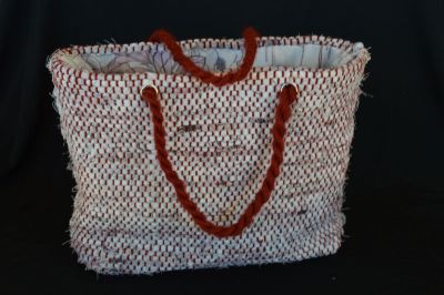 lining slip-stitched in place.