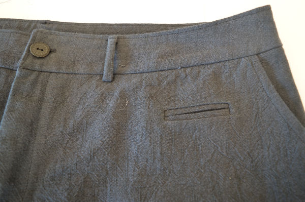 Self drafted pants - front pocket